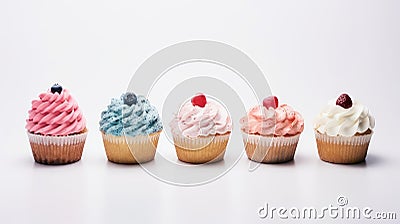 sweet color cupcake food Cartoon Illustration