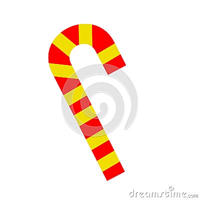 Sweet colored candy. Striped Lollipop. For a banner or logo. Vector Illustration