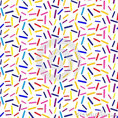 Sweet confetti seamless pattern Vector Illustration