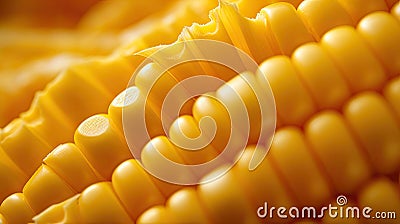 sweet corn kernels Cartoon Illustration