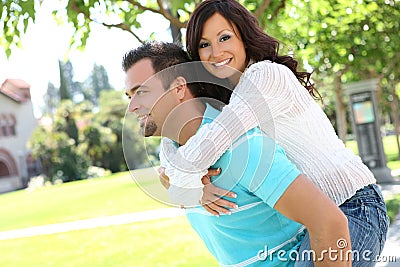 Sweet couple in love Stock Photo