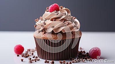 Sweet cupcakes. Illustration AI Generative Stock Photo