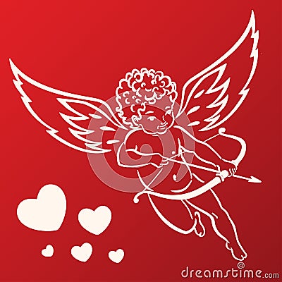 Sweet cupid Vector Illustration