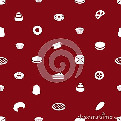 Sweet desserts pattern eps10 Vector Illustration