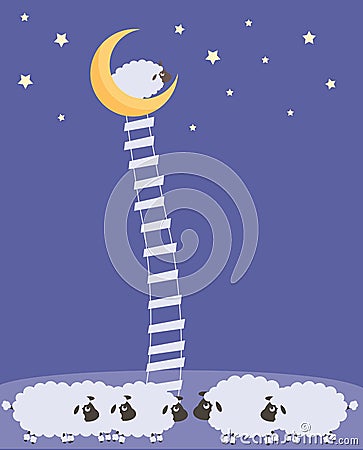 Sweet Dreams Vector Illustration