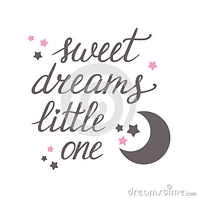 Sweet dreams little one Vector Illustration