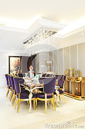 The sweet family dinning room Stock Photo