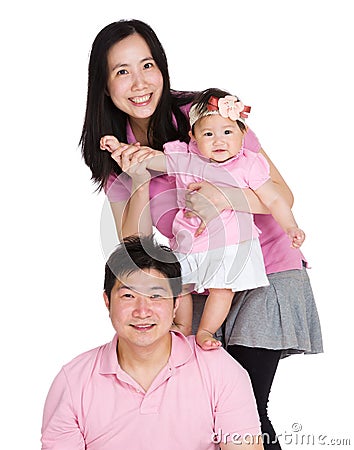 Sweet family portrait Stock Photo