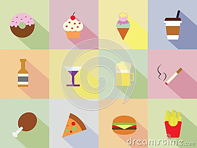 Sweet,food and drink icon Vector Illustration