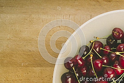 Sweet fresh cherries in film style Stock Photo