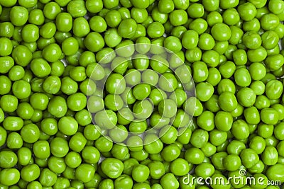 Sweet green peas Stock Photo