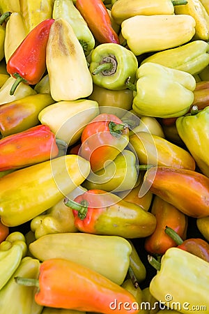 Sweet Gyspy Peppers Stock Photo