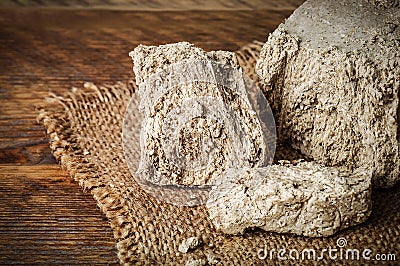 sweet halva on napkin Stock Photo