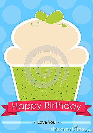 Sweet happy birthday card Stock Photo