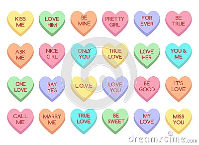 Sweet heart candy Vector Illustration