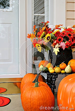 Sweet home autumn decoration Stock Photo