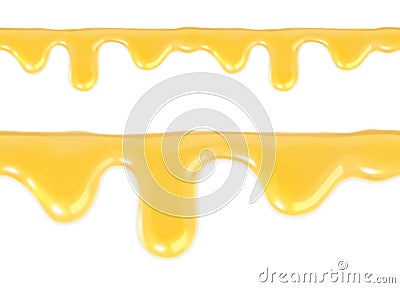 Sweet honey drips Vector Illustration