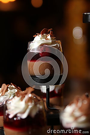 Sweet indulgence, chocolate mousse Stock Photo