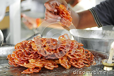 Sweet Jalebi Stock Photo