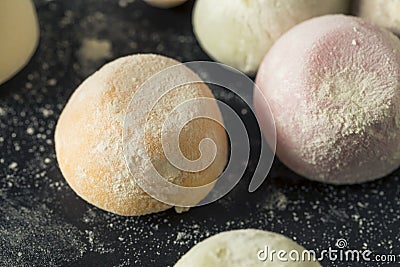 Sweet Japanese Mochi Ice Cream Stock Photo