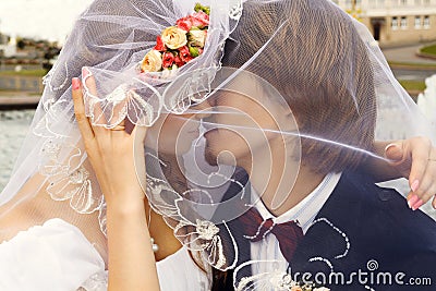 Sweet kiss Stock Photo