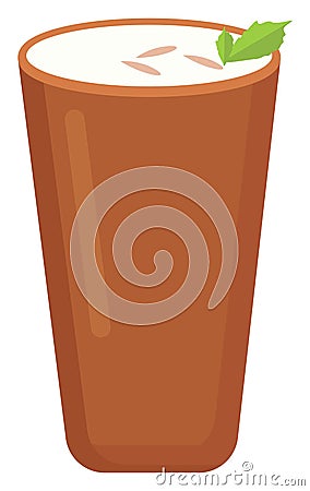 Sweet lassi, illustration, vector Vector Illustration