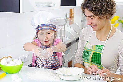 Sweet little girl sprinkle Stock Photo