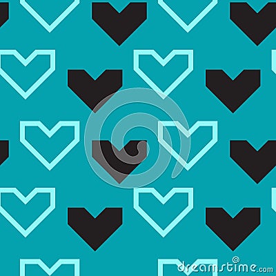 Sweet love seamless pattern print Stock Photo