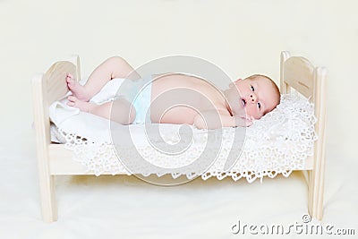 Sweet newborn baby Stock Photo