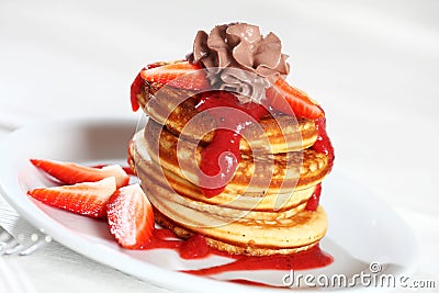 Sweet pancakes Stock Photo