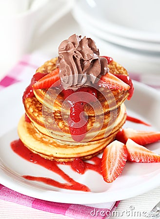 Sweet pancakes Stock Photo