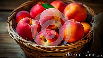 Sweet peaches Stock Photo