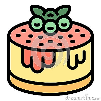 Sweet pie icon vector flat Vector Illustration