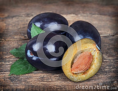 Sweet plums Stock Photo