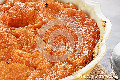 Sweet Potato Casserole Stock Photo