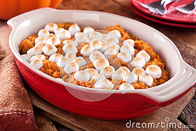 Sweet Potato Casserole Stock Photo