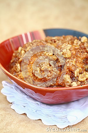 Sweet Potato Souffle Stock Photo