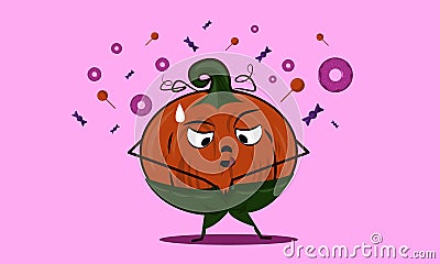 Sweet pumpkin illustration Stock Photo