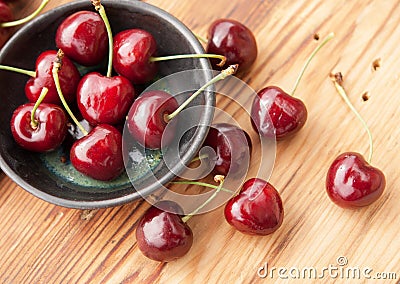 Sweet red cherries Stock Photo