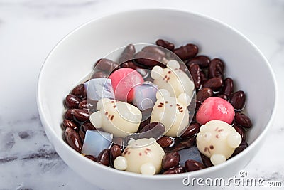 Sweet rice balls dessert Stock Photo