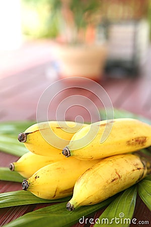 Sweet ripen banana Stock Photo