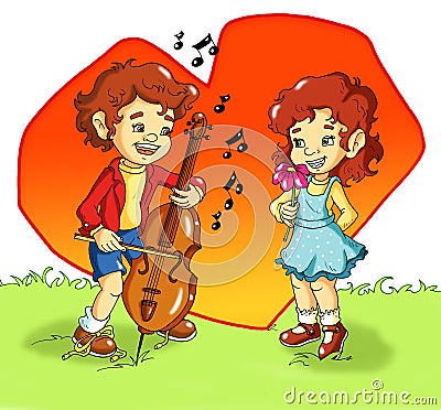 A sweet serenade Stock Photo