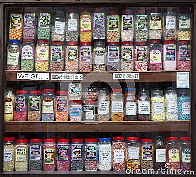 Sweet shop display Editorial Stock Photo