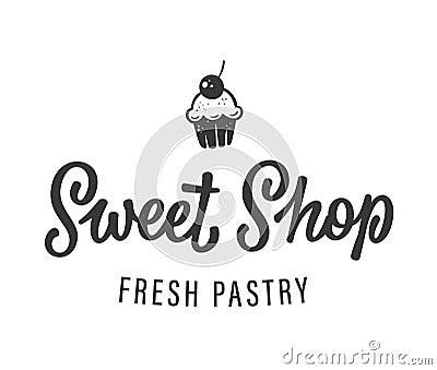 Sweet Shop Logo Vector Illustration