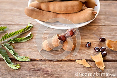 Sweet tamarinds. Stock Photo