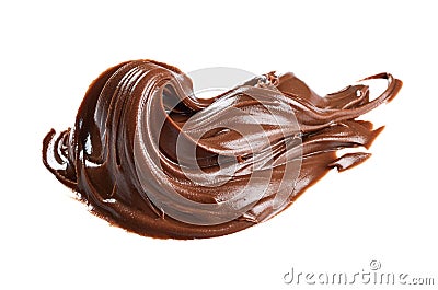 Sweet tasty nutella isolated on white Stock Photo