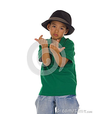 Sweet thai-english boy Stock Photo