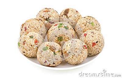 Sweet Til Laddu Stock Photo