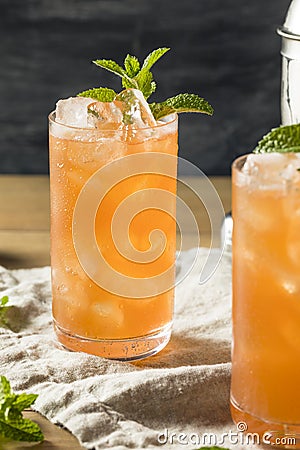 Sweet Tropical Zombie Cocktail with Rum Stock Photo