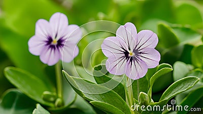 Sweet violet viola odorata isolated on pristine white background Stock Photo